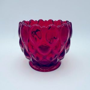 Moser Glass Ruby Red Candy Dish Elizabeth Pattern